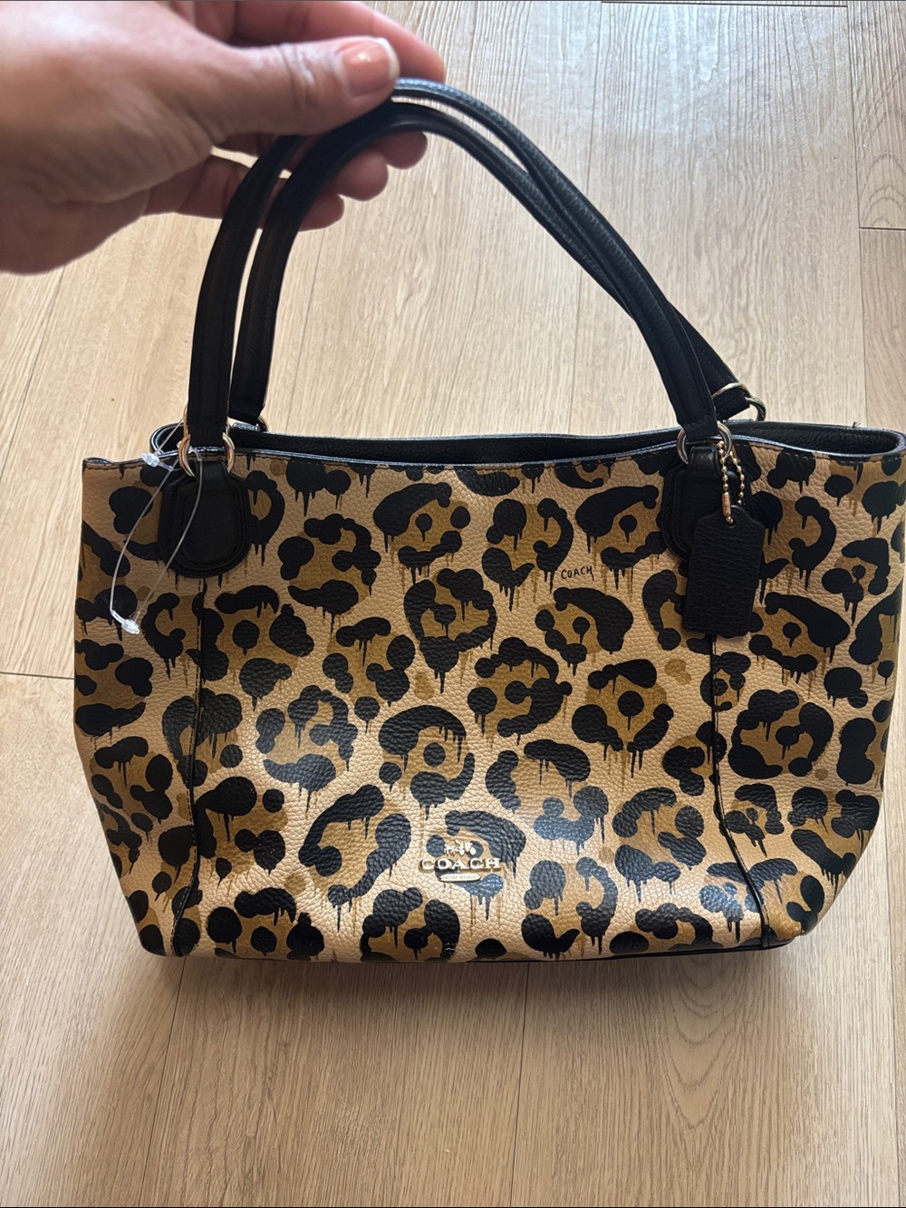 Coach Wild Beast Ocelot Leopard Tote/Shoulder Bag